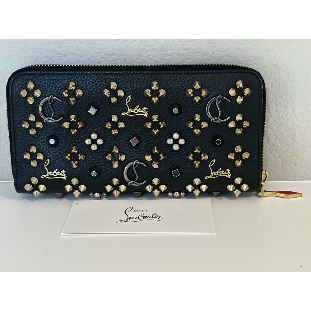 Christian Louboutin Panettone Wallet Leather with Loubinthesky Seville Spikes